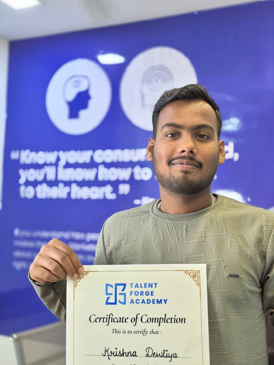 Digital Marketing Career Success - Talent Forge Academy Student